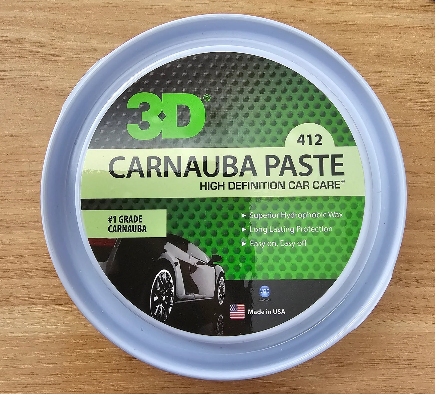 3D Carnauba Paste 11oz