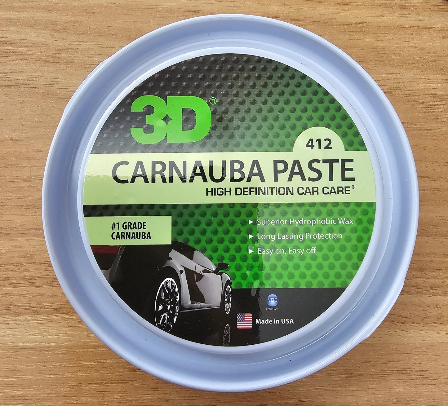 3D Carnauba Paste 11oz - Detailing World NJ