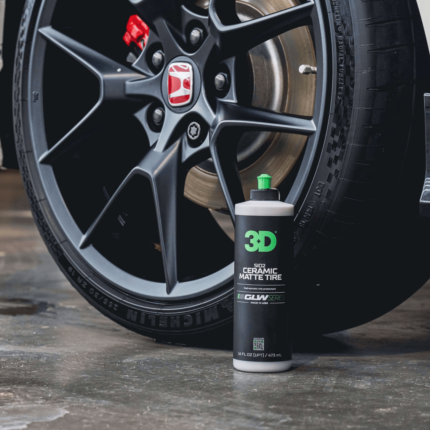 3D GLW Ceramic Matte Tire 16oz - Detailing World NJ016493711781