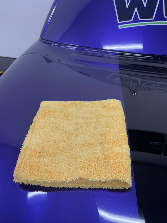 Korean Plush Microfiber Towels (Dual Plush) Yellow