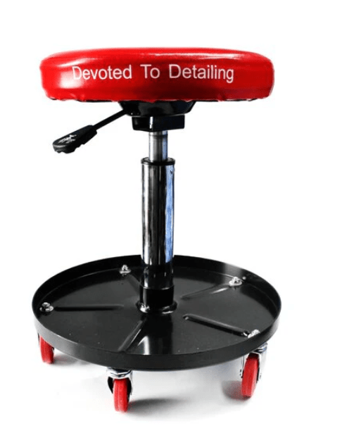 Maxshine Detailing Stool w/ tool tray (Red) - Detailing World NJ