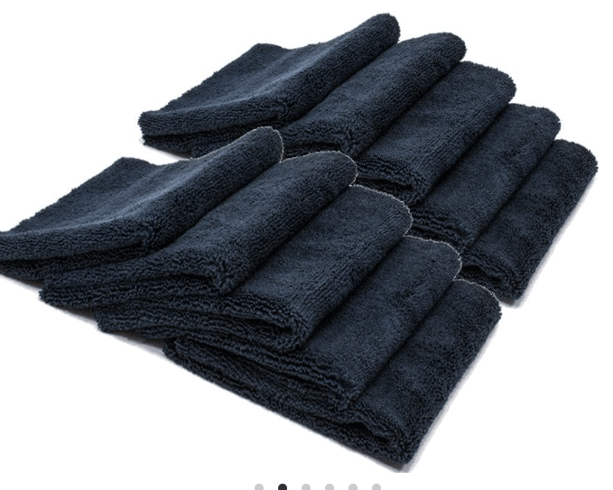 Microfiber Towels Edgeless Black T340BLE - Detailing World NJ