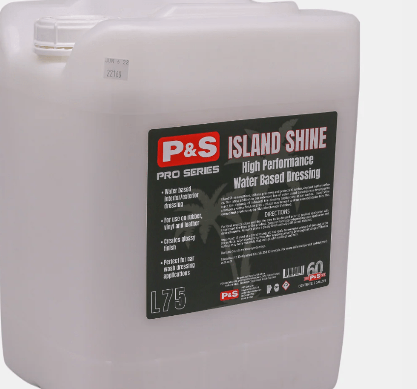 P&S ISLAND SHINE WATER BASED DRESSING 5 GAL - Detailing World NJ