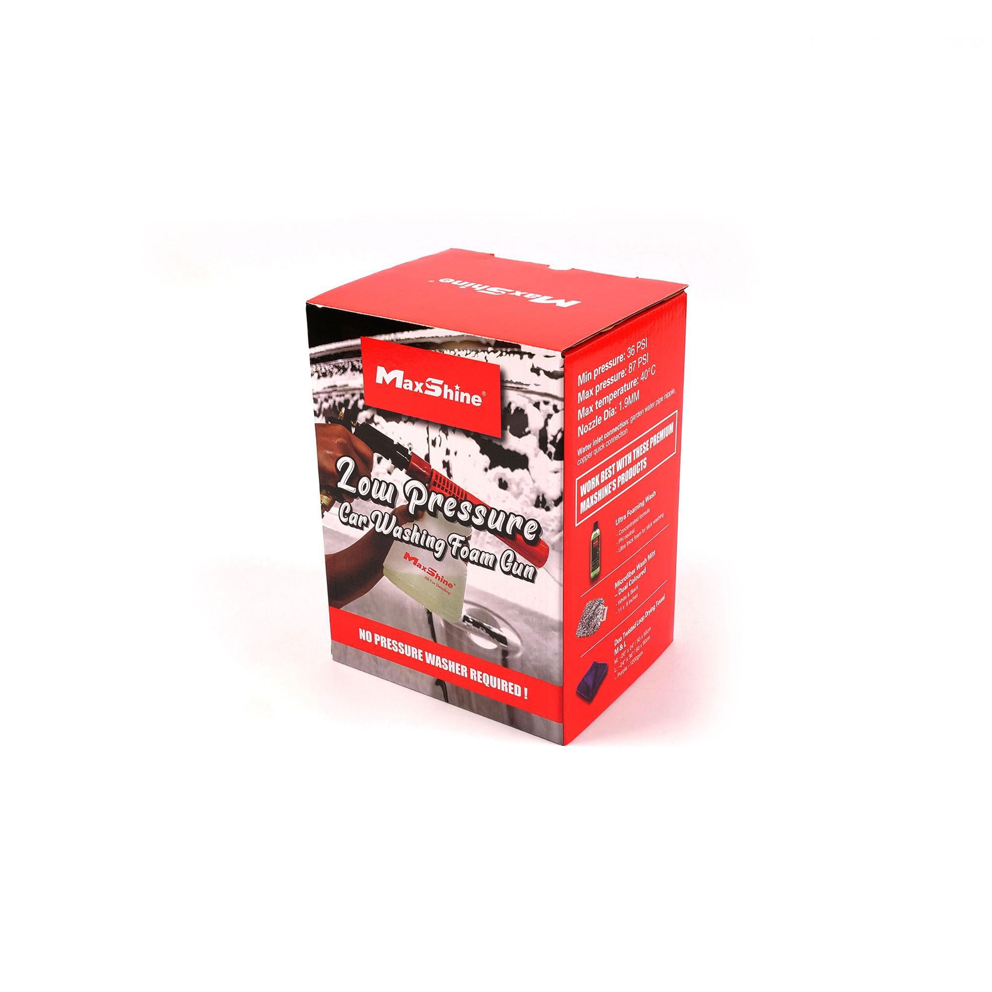 MaxShine Low Pressure Car Washing Foam Gun – Gil's Auto Detailing Supplies  LLC