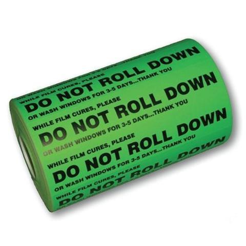 Do Not Roll Down Stickers